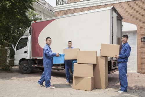 House removals team preparing for a local move in Barkingside