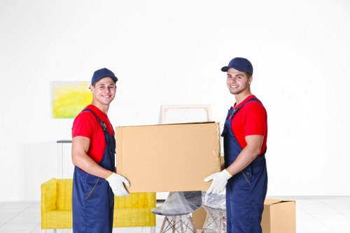 Office relocation team preparing a Barkingside business move