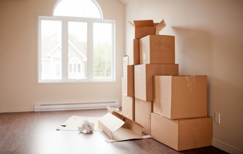 Van loading safety preparation for a moving service