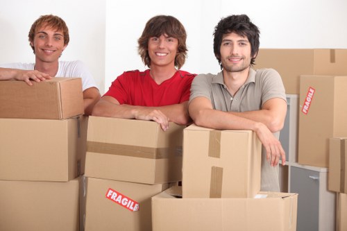 Local man and van team unloading items at a Barkingside property