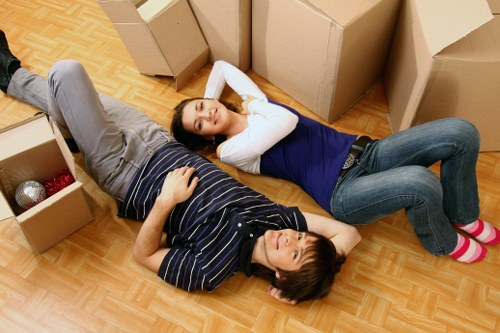 Packing and loading furniture into a van for a local Barkingside move